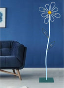 Appendiabiti da Terra 33x33x178 cm in Ferro Battuto Margherita Bianco