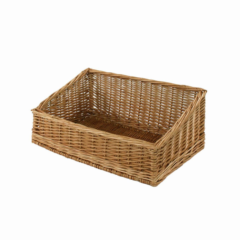 Cesta espositore in vimini grande rettangolare cm 50x35xh21/12