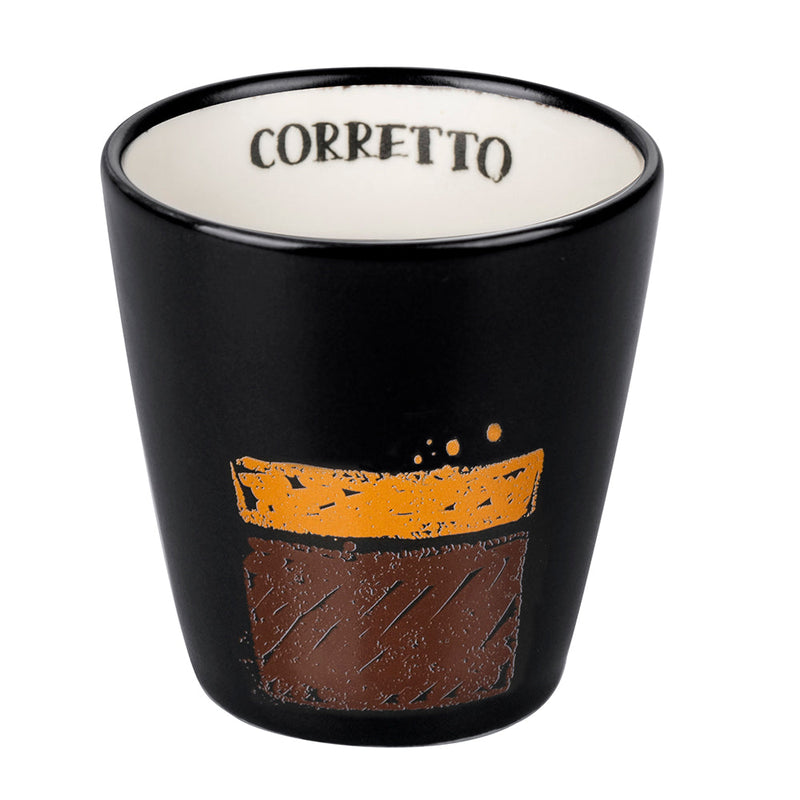 Set 8 Tazzine da Caffè Ø5x6 cm in Stoneware VdE Tivoli 1996 Un caffè come piace a me