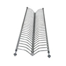 Mensola Scolapiatti da Incasso 76 cm in Acciaio Inox con Vaschetta e Attacco a Molle