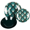 Servizio Piatti 18 Pezzi in Porcellana e Gres VdE Tivoli 1996 Vetiver