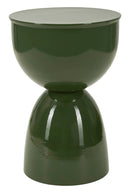 Tavolinetto Yao Verde Ø31x46 cm in Metallo Verde      