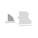 Tappetino Antiscivolo per Cassetti Effetto Tessuto Plastica Grigio Antracite Emuca