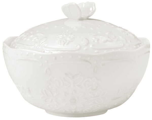prezzo Coppetta Ø15x8 cm con Coperchio in Porcellana Kaleidos Charme Bianca