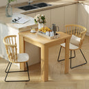 Tavolo da Pranzo Allungabile per 4-6 Persone 140x80x77,5 cm in Legno e Acciaio Color Legno      