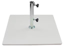 Base per Ombrellone da Giardino 60 Kg per Tubi Ø70mm in Metallo Bianco