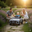 Macchina Elettrica per Bambini 12V Licenza Ufficiale Audi SQ8 E-Tron con Telecomando e Sedile Pelle Grigio