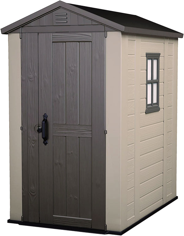 prezzo Casetta da Giardino Porta Attrezzi 129,5x216,5x188,5 cm in Resina Keter Factor 4x6 Beige