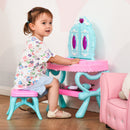 Specchiera Giocattolo per Bambini  49,5x23x66 cm Tavolo per Trucco Blu e Rosa