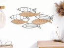 Pannello da Muro Pesce 60x2x30 cm in Ferro