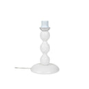 Lampada da tavolo Laguna  legno naturale bianco