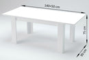 Tavolo Allungabile 90x140/190x75 cm Jesi Olmo