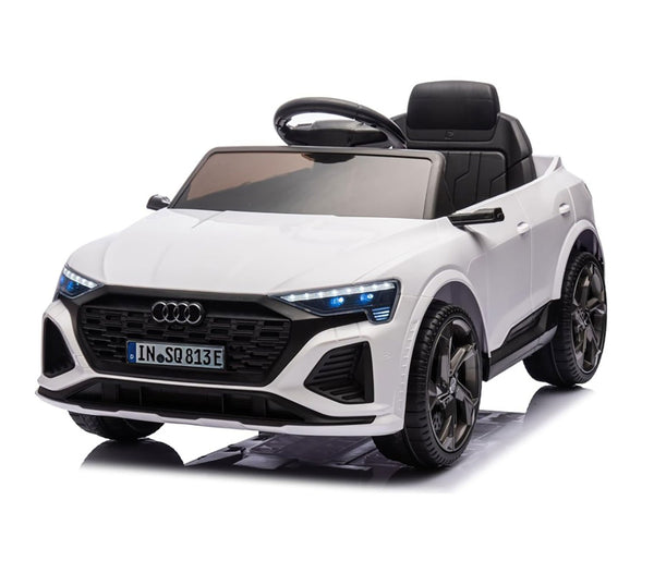 online Macchina Elettrica per Bambini 12V Licenza Ufficiale Audi SQ8 E-Tron con Telecomando e Sedile Pelle Bianco