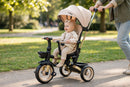 Passeggino Triciclo per Bambini 1-3 Anni Trico Luxury Gold 7 Modalità di Guida Beige