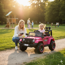 Macchina Elettrica per Bambini Fuoristrada Adventure 12V con Telecomando Fucsia