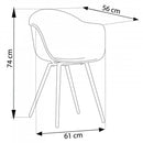 Sedia Sestriere 61x61x80 h cm in Plastica Bianco