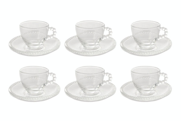 sconto Set 6 Tazzine da Caffè Ø6,5x5,4 cm in Vetro Villa d'Este Home Tivoli