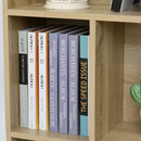 Libreria Scaffale 50x24x150 cm 5 Ripiani in Legno  Rovere