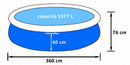 Piscina Fuori Terra Gonfiabile Autoportante Rotonda 360x76cm Jilong Blu