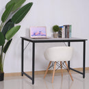 Scrivania da Ufficio 120x60x73 cm in Ferro e MDF  Nero Scuro