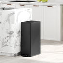 Cestino Spazzatura 20 L 21,5x37,2x57 cm con Chiusura Ammortizzata e Secchio Rimovibile in Acciaio e PP Nero      