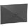 Telo di Ricambio per Ombrellone Rettangolare 3x2 m a 6 Stecche Poliestere Anti UV 50+ Grigio