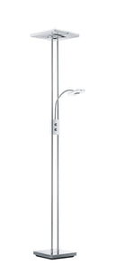 Piantana da Interno a LED in Metallo Cromo