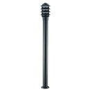 Lampada Palo per Giardino Alto con Frangiluce Colore Nero per Esterno Linea Fiammifero Sovil