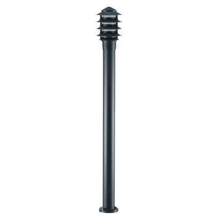 acquista Lampada Palo per Giardino Alto con Frangiluce Colore Nero per Esterno Linea Fiammifero Sovil