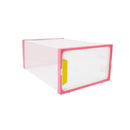 Scatola Scarpe Salvaspazio 23x33xH14 cm Contenitore con Sportello Rosa
