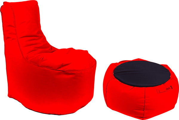 Poltrona Pouf e Tavolino in Acrilico Pomodone Rosso prezzo