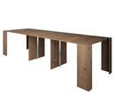 Consolle Tavolo Allungabile in Melamina 42/302x95x76cm TFT  Moon Rovere Nodi