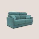 Divano Letto 2 Posti 176x102x97 cm in Tessuto Petrolio