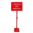 Cassetta della Posta di Babbo Natale 110 cm Rossa