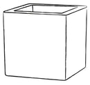 Vaso in Polietilene Schio Cubo 25 Granite Varie Misure