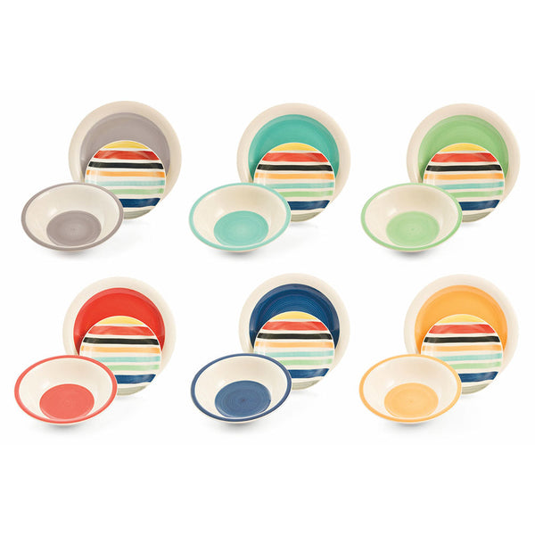 sconto Servizio Piatti 18 Pezzi in Hard Dolomite Villa d'Este Revival