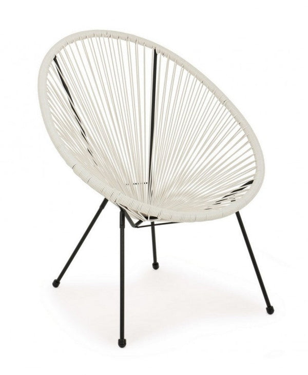 online Poltrona Parker Bianco in Fibra Sintetica