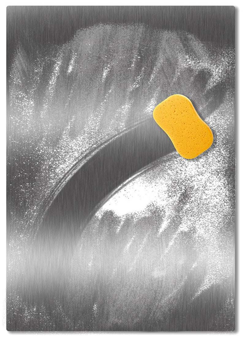 Tagliere Spianatoia per Alimenti 60x55 cm in Acciaio Inox Alimentare Lisa Luxury Plan