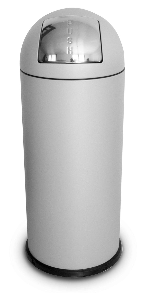 Pattumiera Per Raccolta Rifiuti Ø35xh92 cm da Interno In Acciaio Verniciato Bianco prezzo