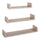 Set 3 Mensole da Parete 60-50-40x15,5x8 cm in Fibra di Legno Calamita Rovere Sagerau