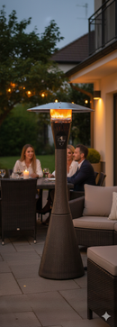 Stufa a Fungo Gas Gpl da Esterno 10kW Habitat Torba