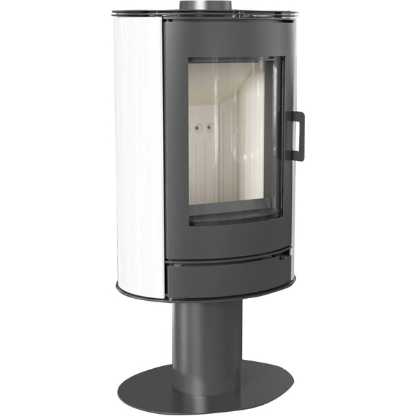 Stufa a Legna 5,5/10,5KW Piastrellata in Acciaio Flig Springfield Bianca online