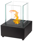 Camino a Bioetanolo da Tavolo 22x22 cm Qlima FFB022 Nero