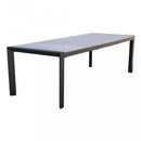 Tavolo Allungabile Waikiki 162/242x100x74 h cm in Alluminio Antracite