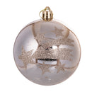 Set 8 Palle di Natale Ø8 cm in Plastica Champagne