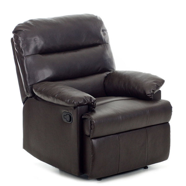 Poltrona Relax Reclinabile Manuale in Similpelle Mara Marrone acquista