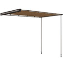 Tendalino da Tetto Auto Laterale e Impermeabile 2.5x1.6m in Tessuto Oxford e Alluminio Cachi