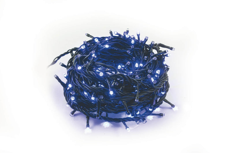 Luci di Natale 240 LED 9,56m Blu da Esterno-Interno Soriani