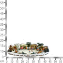 Villaggio Natalizio Laghetto Ghiacciano Luci Musica e Movimento 44,5 cm in Resina