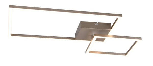 acquista Plafoniera da Interno a LED SMD in Metallo Nickel Opaco